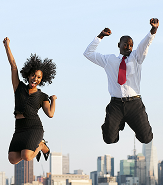 Wimbledon Patients of Wimbledon Chiro & sports Injury Clinic jump with relief